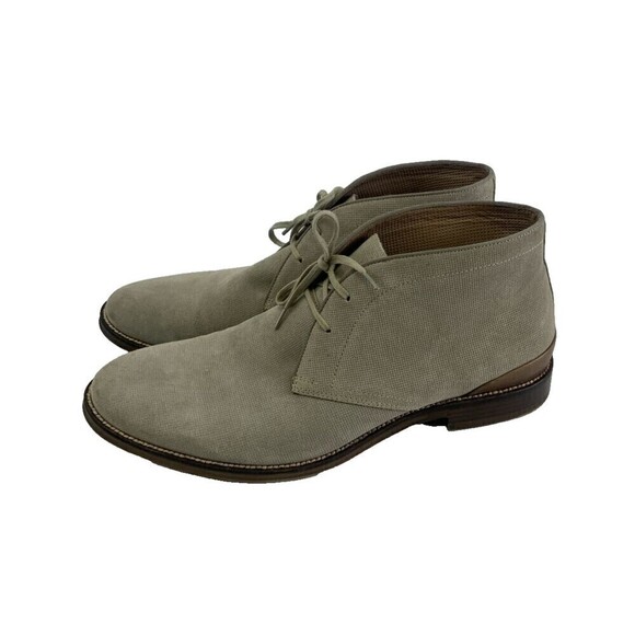 BOGO Johnston And Murphy Chukka Boot Textured Nubuck Taupe LaceUp Leather Men 13